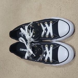 Women's Converse All Star sneakers with golden hardware
